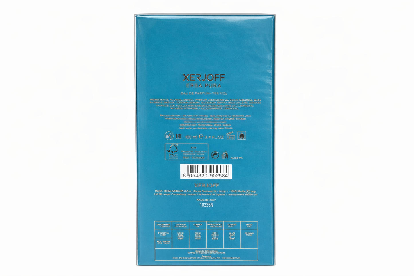 Xerjoff Erba Pura Eau De Parfum 100ml