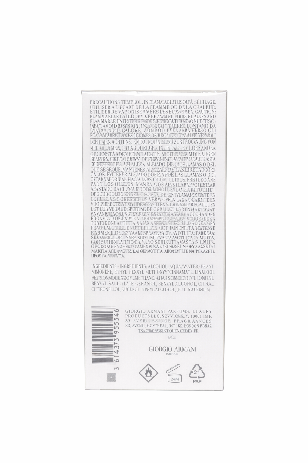 Armani Acqua Di Gio Eau De Toilette 100ml